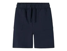 Mørkeblå sweatshorts med lommer og bindebånd fra Name It 13244129 navy blazer